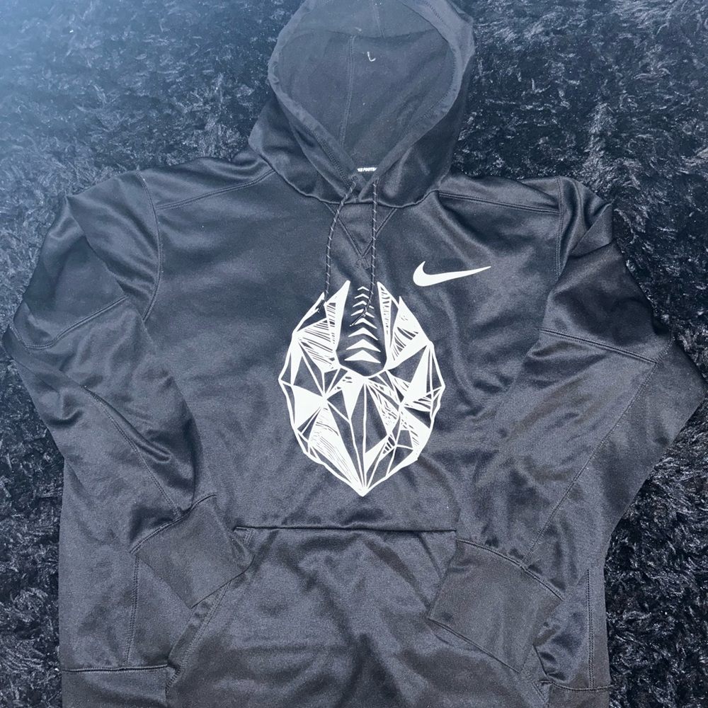 Black Nike Football Polyester Hoodie